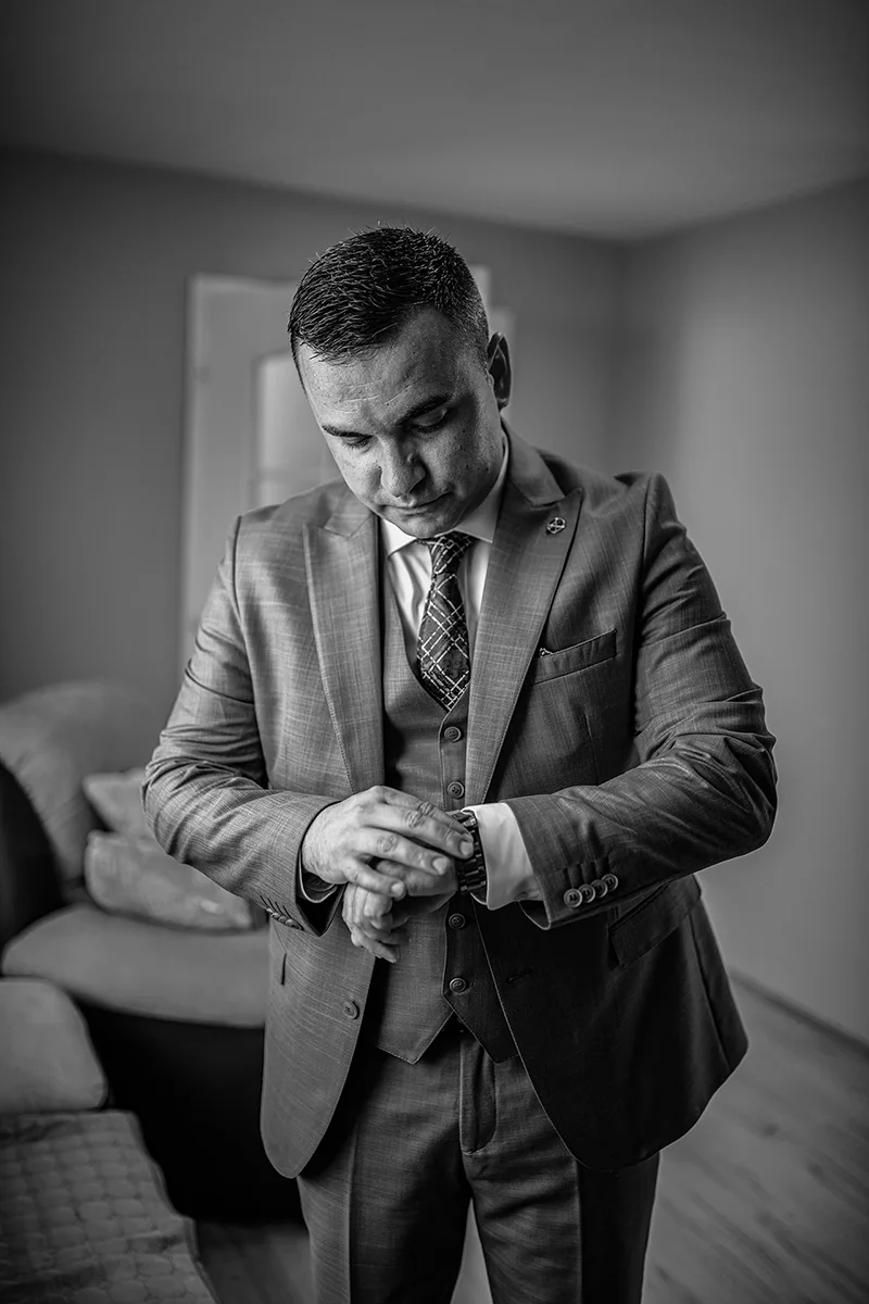 Muški portret na svadbi - Aleksandar Ničić fotograf